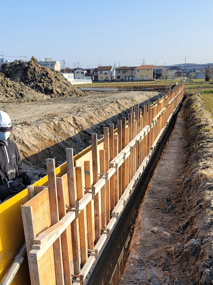 岡山市内造成工事